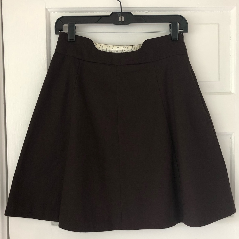 Walter 4 brown skirt a-line lined